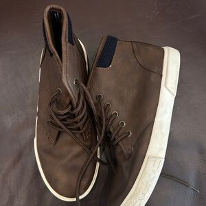 Nautica Brown Men's Chukka Boots with White Sole